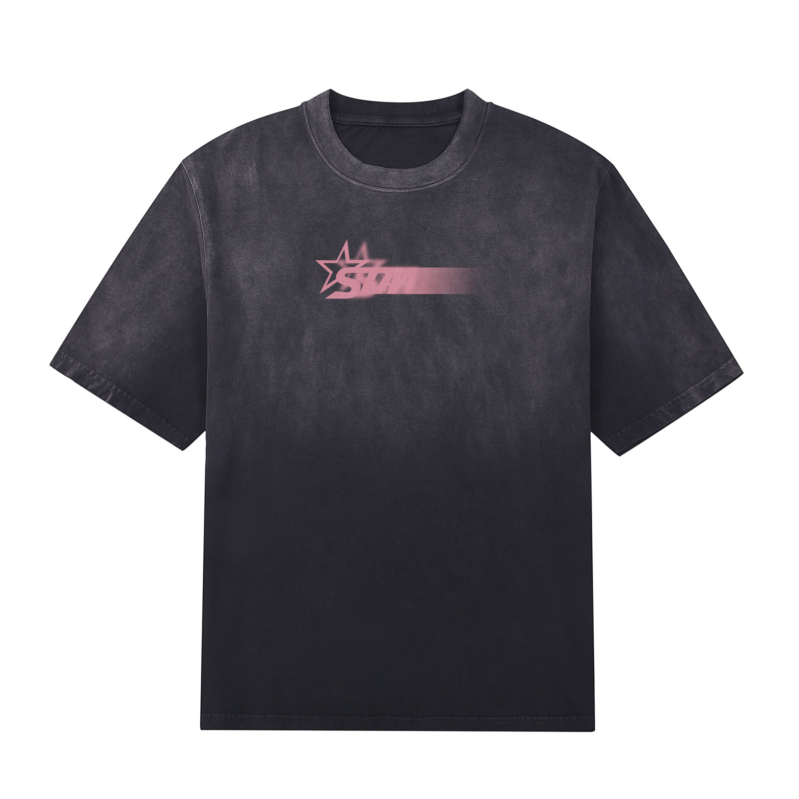 STA幻影logo渐变马骝水洗短袖
