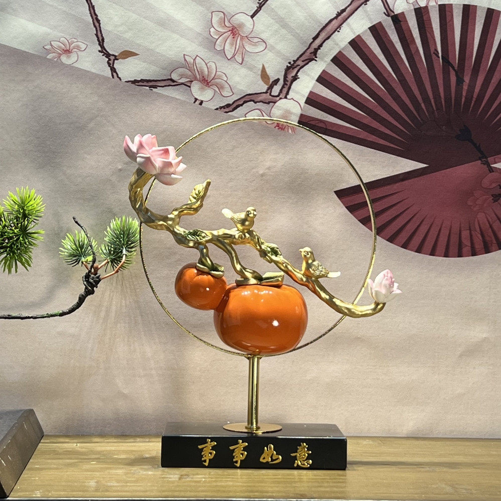 事事如意柿子葫芦苹果摆件中式家居客厅酒柜装饰搬家礼物乔迁礼品,家居饰品,桌面摆件,淘宝优惠券,粉丝福利购,淘宝优惠卷