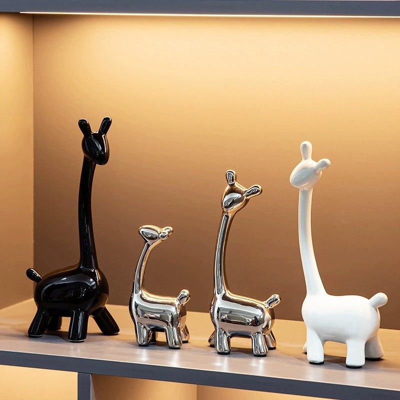 鹿摆件家居饰品电视柜装饰酒柜客厅轻奢高档玄关餐边柜软装高级感