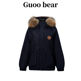 工装 GUOOBEAR古家小熊女装 情侣同款 新款 派克服外套 羽绒服2025冬季