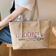 GUOOBEAR&TTWNBEAR联名款 单肩轻便尼龙托特妈咪包旅行通勤大容量