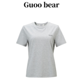 新款 美式 复古双层圆领短袖 GUOOBEAR古家小熊2026夏季 休闲打底衫
