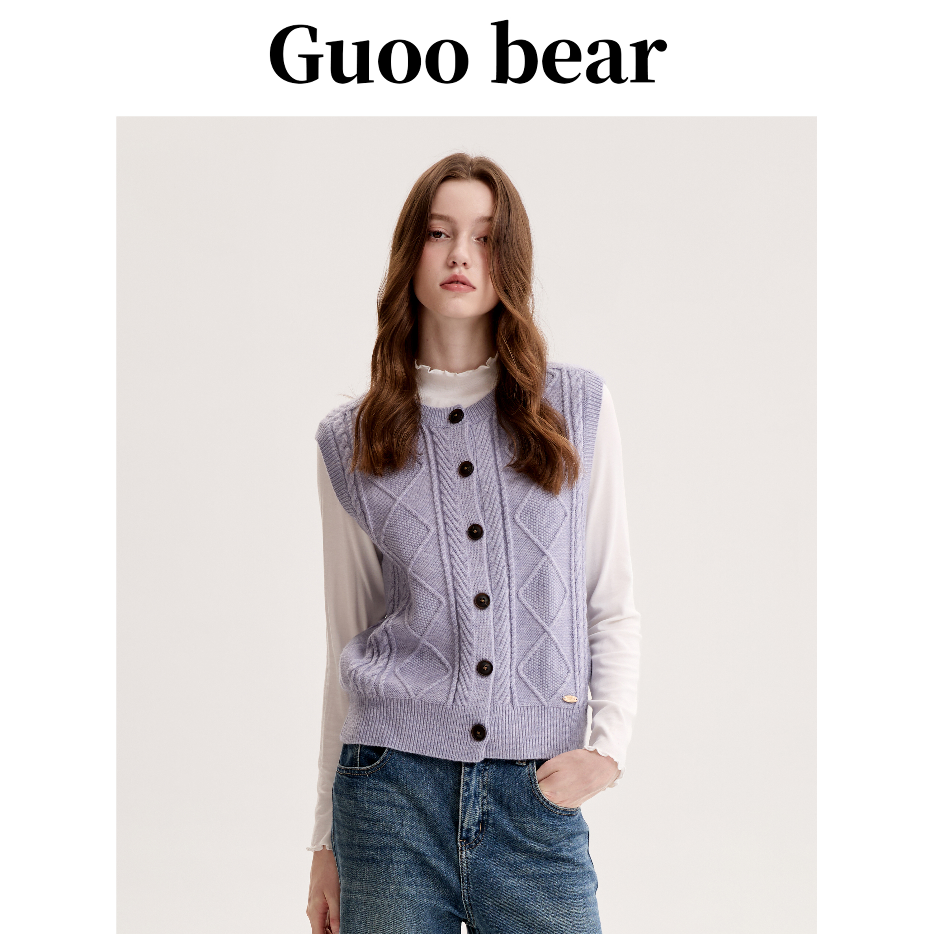GUOOBEAR古家小熊针织马夹