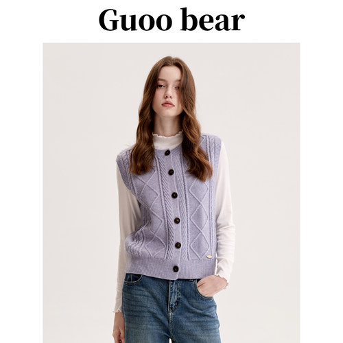 GUOOBEAR古家小熊针织马夹