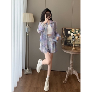 韩系防晒服衬衫 韩国工艺时尚 巨好看 休闲套装 搭配短 女夏减龄薄款