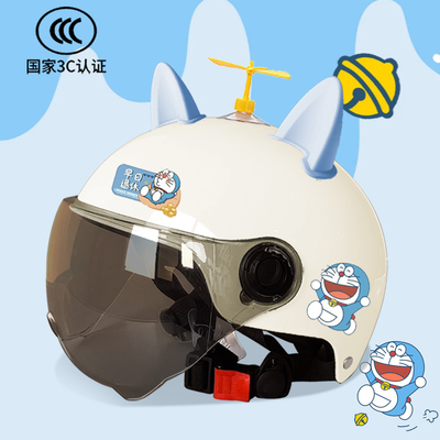 3C国标电动车头盔哆啦A梦