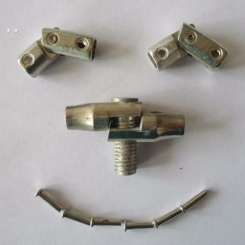 不锈钢抄网圈的配件抄网圈头可折叠配件接头抄网头配件