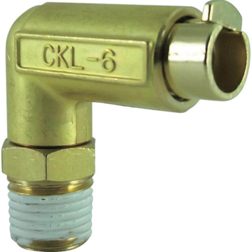 CHIYODA千代田通商黄铜材质气动L型管接头CKL-6-02H