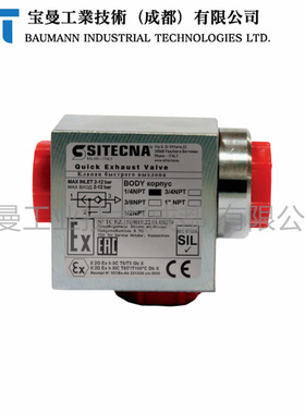 全新Sitecna快速排气阀VSR06NALLT铝合金3/8''NPT多功能DN10抗噪