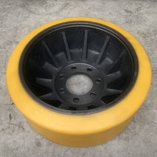 林德电动叉车搬运车包胶轮 堆高车辅助支撑轮平衡轮