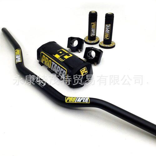 越野摩托车28mm铝合金变径车把PROTAPER方向把 +护胸 手把胶 压块