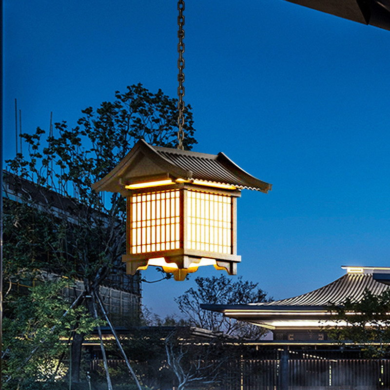 仿古庭院灯室外屋檐灯复古房檐灯凉亭走廊防水景观灯中式户外吊灯
