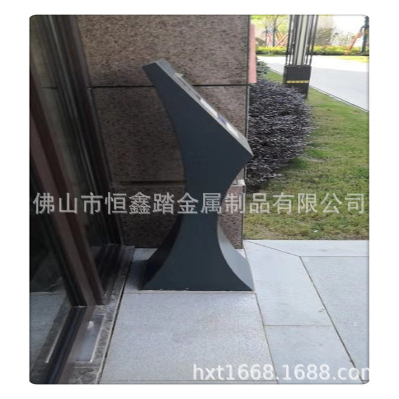 公园不锈钢导视基座立柱 316不锈钢显示支架 单位可视对讲机外框