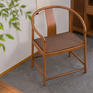 祥福新中式扶摇圈椅主人扶手茶打坐椅子餐椅太师官帽椅榫卯结构