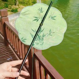 扇古风团扇古典小便中国风女汉服可迷你携扇子儿童挂腰复古风腰卷