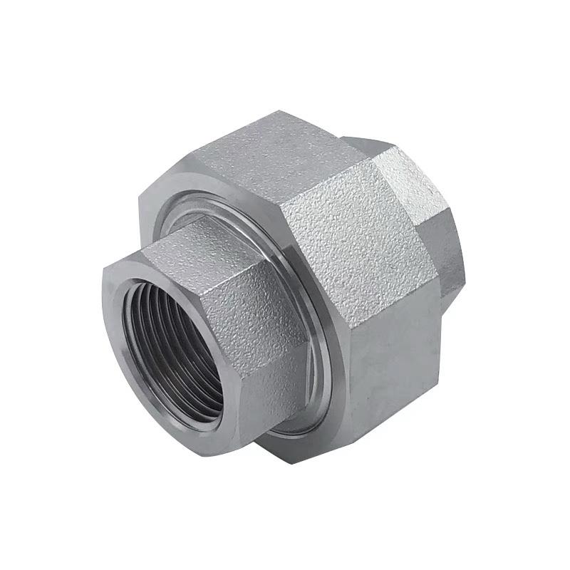 304/316L不锈钢内丝活接NPT耐210KG高压管件3000LB球面硬密封油任