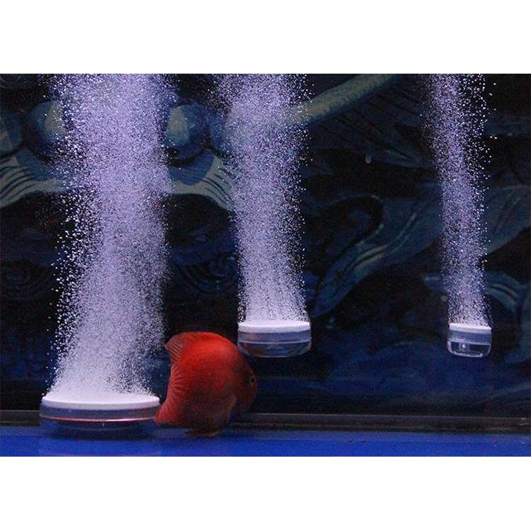 鱼缸氧气泵空气细化器增氧泵小型气泡石气头超静音低压纳米气盘石