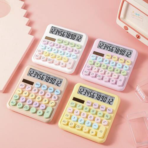 跨境多巴胺计算器台式双电源大按键计算机财务公专用Calculator