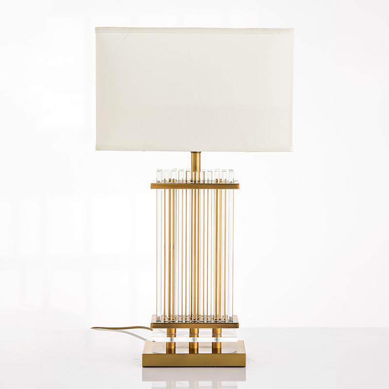 北欧水晶台灯简约现代客厅书房装饰灯具个性轻奢温馨卧室床头柜灯