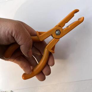 400v手工绝缘小夹钳低压绝缘钳保险管夹钳单手绝缘钳子玻璃钢