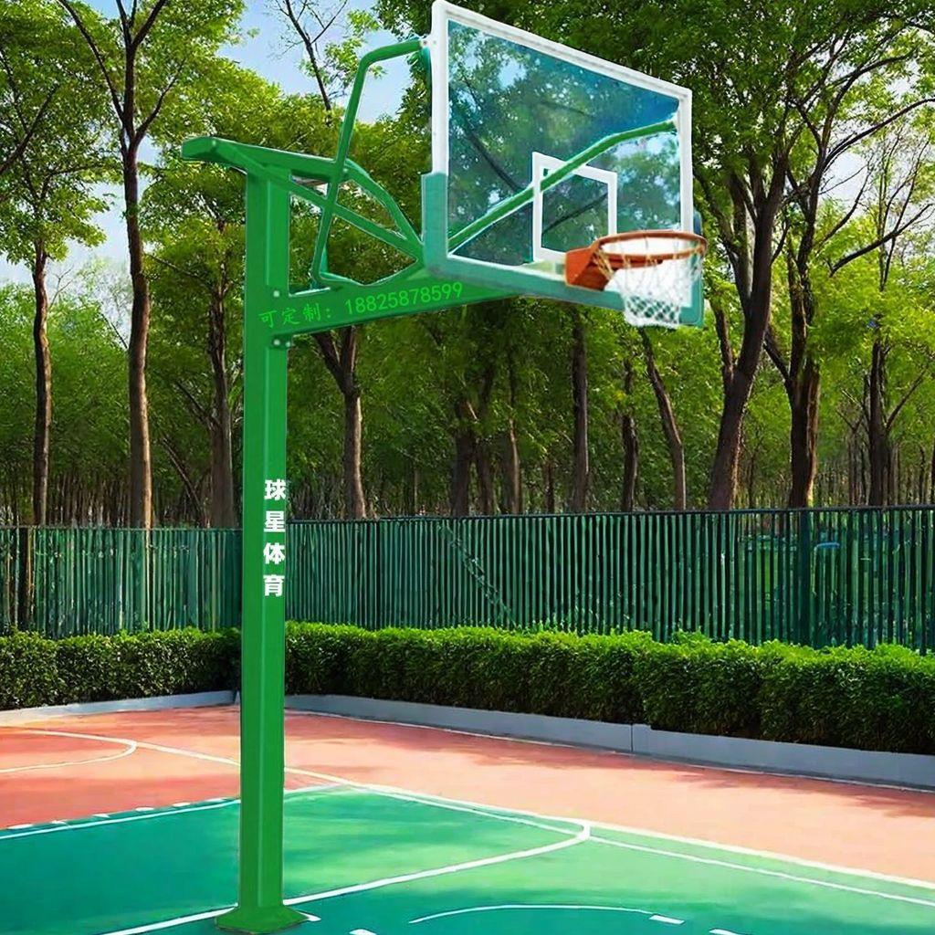 呼和浩特移动式埋地式篮球架内蒙古球星篮球架标准室内户外篮球架