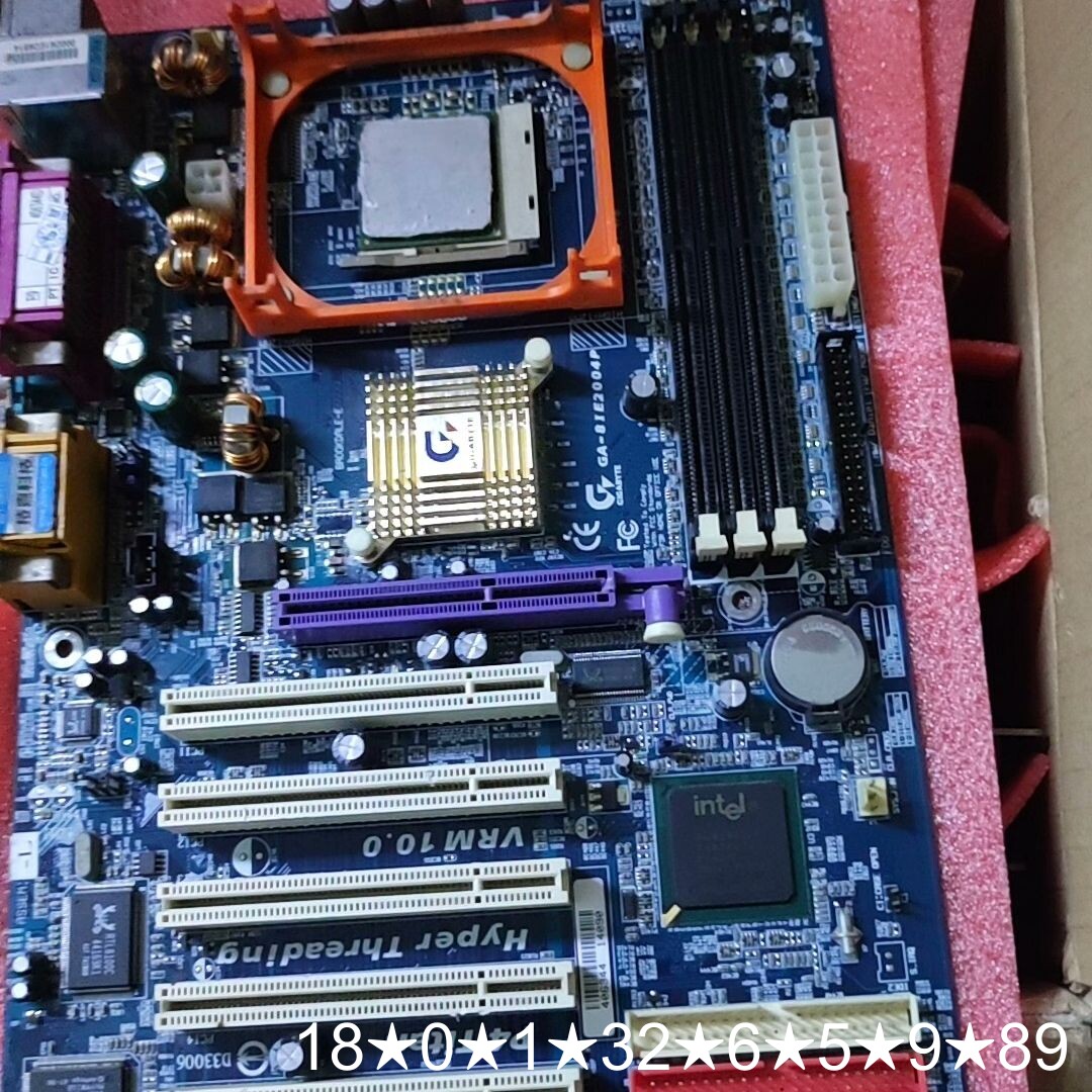 845主板GA-8IE2004P集成网卡5条PCI插槽，