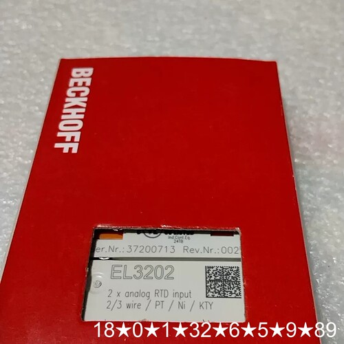 EL3202模块，！2 x analo