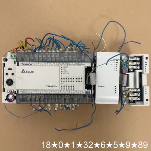 PLC DVP40EH00T2一套，带DVP08HN11