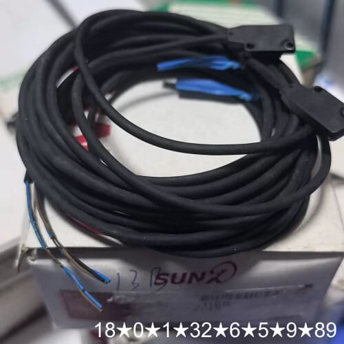 SUNX光电传感器EX-13BD EX-13P，黑色线缆，