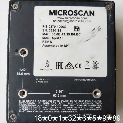 迈斯肯 3520188 FIS-0870-1006G
