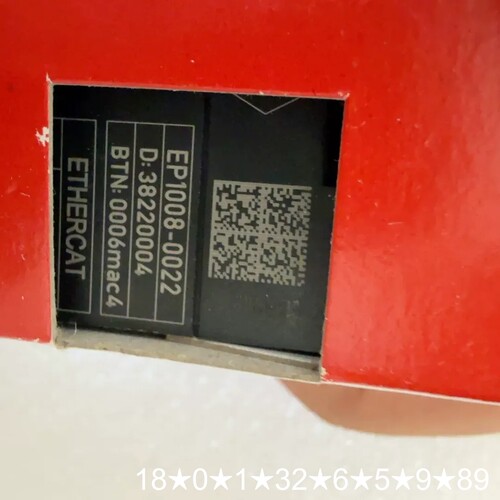 BECKHOFF EtherCAT模块，型号EP1008
