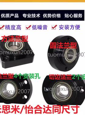 带扣环双轴承短型轴承座组件BGREB BGRE SBGRE钢制圆法兰型