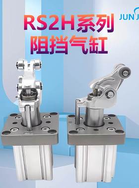 RSH20/32/50-15DL/DM/RS2H50/63/80-30BL/BM重载型止动阻止气缸