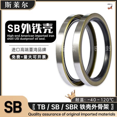 进口台湾SOG外铁壳骨架油封TB/SB 10*12*15*18内弹簧旋转轴唇密封