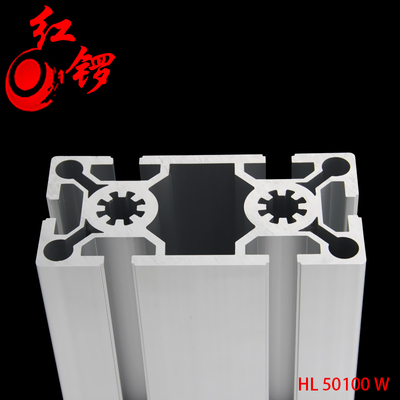 红锣工业铝型材50100欧标加厚加重铝型材氧化流水线框架支架型材