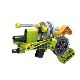 拼装积木左轮手枪玩具儿童炮车军事可发射益智组装枪械模型男孩礼