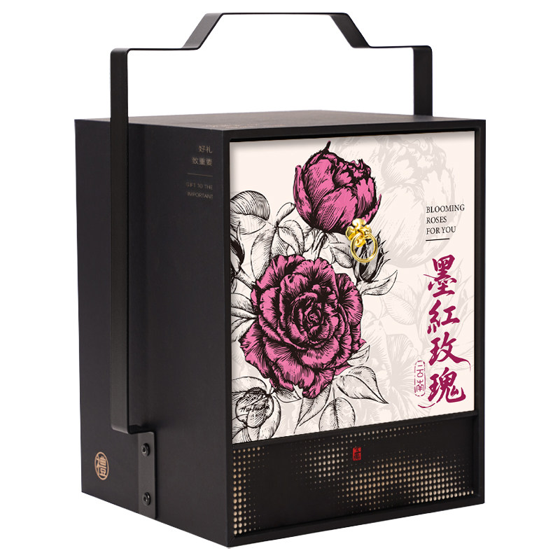4瑰语-提篮礼盒墨红玫瑰高端茶叶礼品送礼包装,茶,茶周边,淘宝优惠券,粉丝福利购,淘宝优惠卷