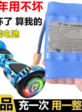 平衡车电池36V42v通用扭扭儿童飘逸车滑板车4400大容量动力锂电瓶