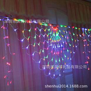 婚礼装饰孔雀尾巴彩灯 LED孔雀展屏网灯孔雀尾巴开屏展示冰条灯