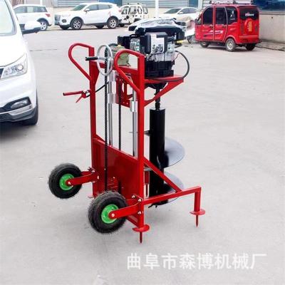 单人手推冻土钻坑机大功率螺旋钻冰打洞机园林绿化工程埋桩挖坑机