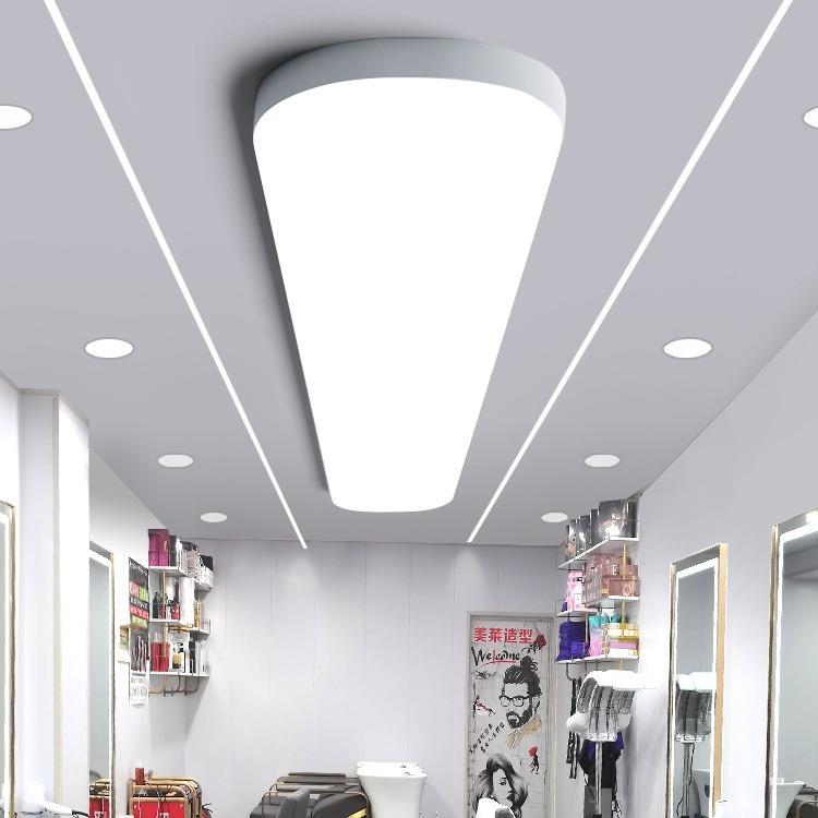 美发店无影灯超亮理发店专用灯软膜灯箱天花灯店铺网红发廊吊顶灯