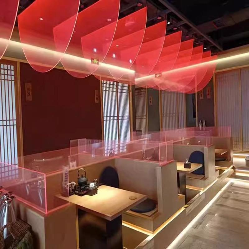 特色酒店KTV酒吧清吧装饰艺术七彩异形导光板矩阵光组工程吸顶灯