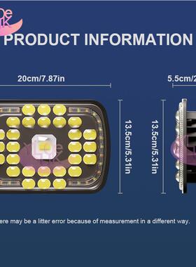 YLK 汽车新款 LED牧马人系列 45W双色方形前大灯7寸方远近光一体