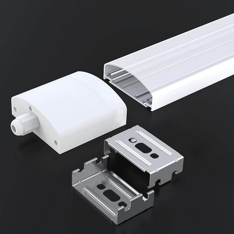 照明三防灯外壳套件led 办公LED三防灯配件灯具套件 led外壳套件