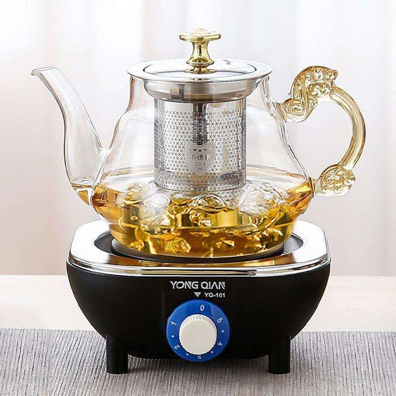 加热玻璃煮茶壶套装家用养生煮茶器新款小型恒温煮茶具整套烧茶具