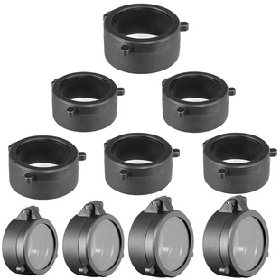 瞄准镜弹力盖透明弹盖 目镜 物镜防尘盖 单筒望远镜橡胶保护套盖