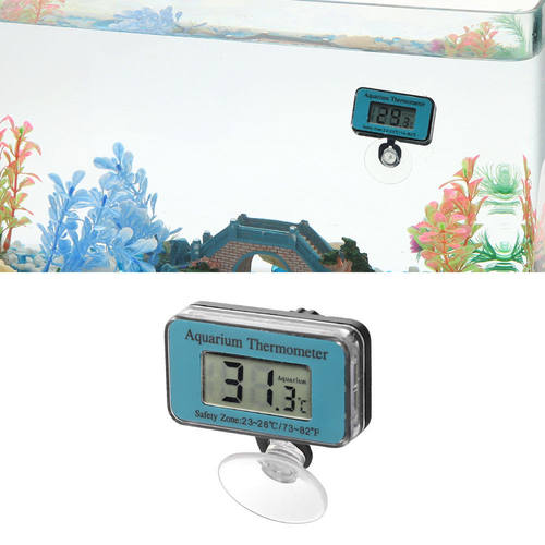 鱼缸电子数显潜水温度计水族箱水陆两用 液晶LED屏显精度温度计