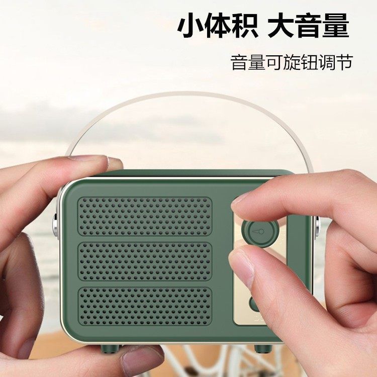 新款K3复古蓝牙音箱低音炮TWS互联迷你小音响无线音质插卡音响