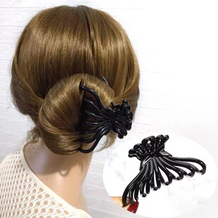 2025时尚韩版亚克力光板发夹批发鲨鱼夹盘发神器气质头饰百搭发饰