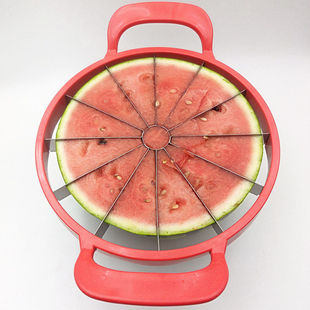 跨境FCM认证西瓜切不锈钢水果切割器家用西瓜切片器大号哈密瓜